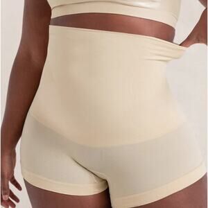 Shapermint Empetua Nude Chai Medium High Waisted Shaper Boyshort 18437 Shapewear